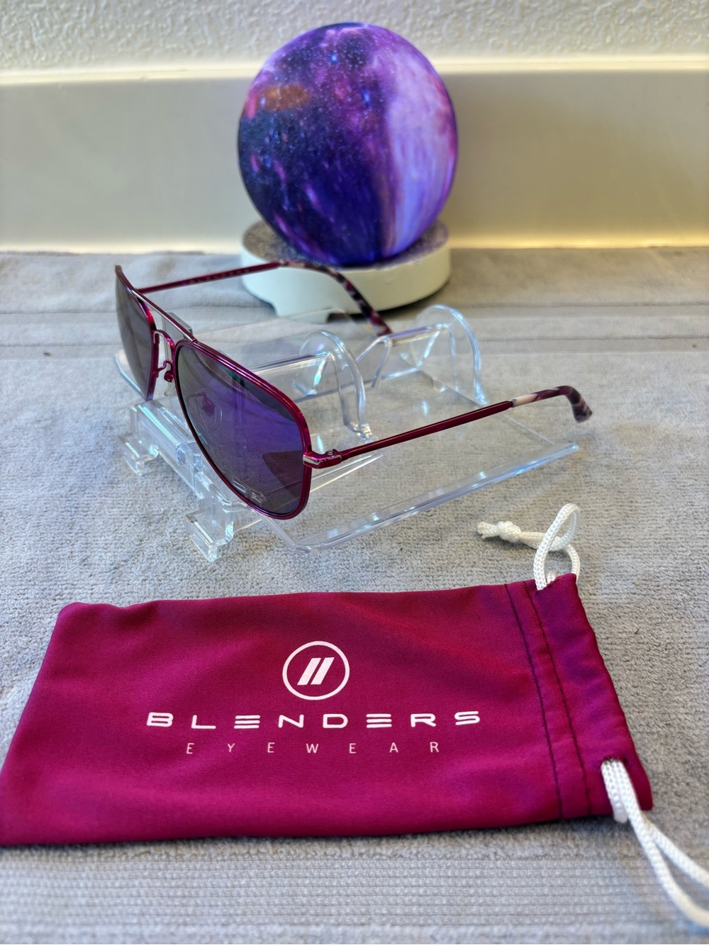Blenders Eyewear Women's Purple Aviator Sunglasses - Picture 3 of 7
